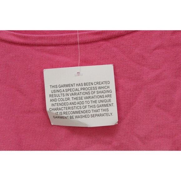 NWT Belle Beach Kim Gravel Blouse Size 3X Pink Yellow Colorful Cotton Stretch - Picture 6 of 11